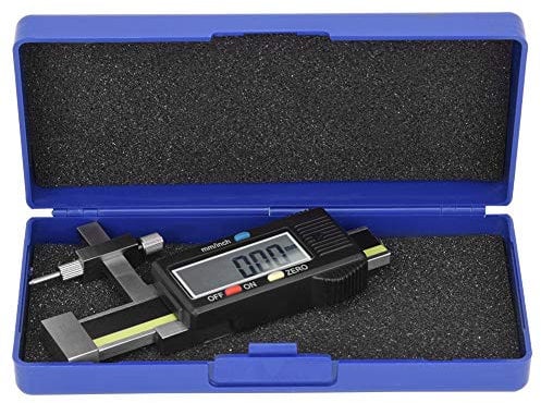 Digital Depth Gauge Gap Step Gauge C1-10P ±10 0.01MM Depth Gage Vernier Caliper Digital Height Gauge for Router Table,3V LR44 Batteries(Not Included)