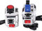 KIMISS Interruptor para manillar de moto, universal 7/8 pulgadas, luz blanca, control de bocina y direccionales - Compatible con múltiples modelos