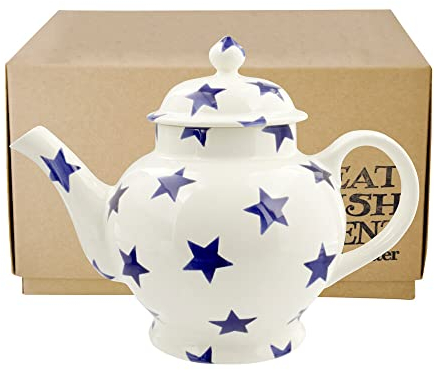 Emma Bridgewater Blue Star 4 Mug Teapot (Boxed)