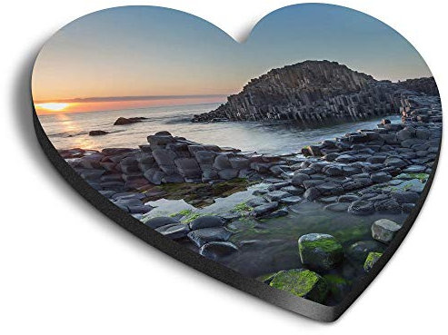 1 x Heart MDF Magnets - Giant's Causeway Northern Ireland 45147
