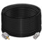 TUOLNK UHF PL259 Cable RG58 49.2Ft (15M) PL259 SO239 Cable de extensión macho a hembra Cable coaxial CB de baja pérdida Negro para radio bidireccional Radio CB Dispositivos LAN inalámbricos