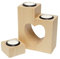 Plogis Herz Teelichthalter aus Holz -Set aus 3 Dekorativen Kerzenständern | Herz Deko & Romantische Kerzen | Geschenk für Freundin, Hochzeit, Familie Muttertagsgeschenk | 15cm Groß aus Ahornholz