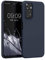 kwmobile Funda para Xiaomi Redmi Note 11 / Note 11S Carcasa - Ultrafina de TPU y Silicona con Bordes elevados anticaídas - Azul turquí