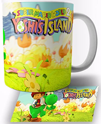 TusRelojes Super Mario World 2 Yoshis Island Tasse en Céramique Blanche 325ml Mug