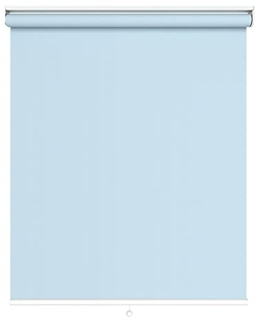 Verdunklungsrollo Springrollo Mittelzugrollo Tür Fenster Rollo,Polyester Stoff,60% Blickdicht,Sonnenschutz & Hitzeschutzrollo für Innen,Metall Träger Fenster Rollo Vorhang (W140xH240cm(55x95in))