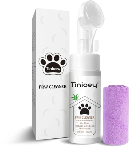 Tinioey Paw Cleaner for Dogs and Cats | Clean Paws No-rinse Foaming Cleanser| Dog Gifts for Muddy Paws | Cat Paw Cleaner Pet Paw Cleaner | Dog Accessories Pet Supplies