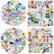 200 Pcs Natural Sciences Stickers Physics Biology Chemistry Experiment Waterproof Vinyl Stickers Student Science Laboratory Sticker for Laptop, Waterbottle, Phone, Notebook, Skateboard