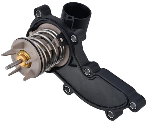 REAXOAL Engine Coolant Thermostat Assembly 902-5218 Compatible with VW Audi S4 S5 A6 A7 Q7 3.0 T Replace 06E121111AL