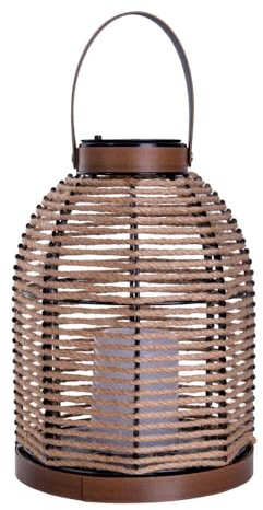 Näve Solarleuchte Laterne Tischleuchte Außenlampe LED Gartenlampe Metall IP44 H 29 cm