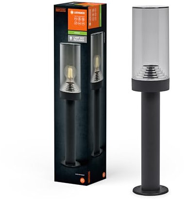 LEDVANCE ENDURA CLASSIC AMBER Außenleuchte, Wandleuchte, dunkelgrau, 50 cm, Aluminium, schnelle & einfache Installation, IP44 Schutzklasse, flexible Anwendung im Außenbereich