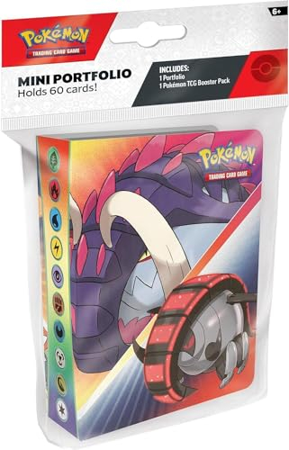 Pokémon TCG Scalet & Violet: Temporal Forces - Mini Portfolio mit Booster Pack - ENGLISCH + Heartforcards® Versandschutz