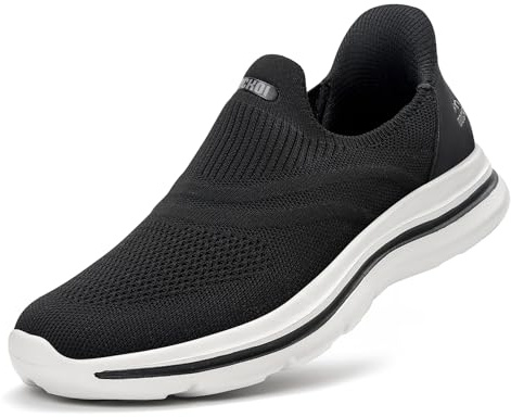 ODCKOI Men’s Slip On Trainers Hands Free Lightweight Casual Running Shoes
