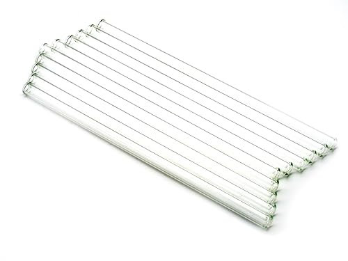 Personalisierter Glasstrohhalm mit Gravur 20cm | Umweltfreundlich, Spülmaschinenfest, Mit Lasergravur | personalisiert, graviert und individuell (mit Gravur 10er Set)