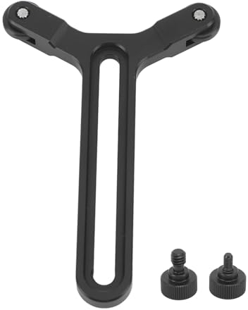 Ronin S SC Objektivstützrahmen, Y-Halterung, Doppelradsystem, 5 Kg Tragfähigkeit, Aluminiumlegierungsmaterial, Schwarze Farbe, für Ronin S und Ronin SC Objektivstützsystem