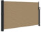 vidaXL Auvent latéral rétractable Taupe 120x500 cm, écran d’intimité de Jardin, Brise-Vue de Balcon, écran d'extérieur, Brise-Vue d'extérieur