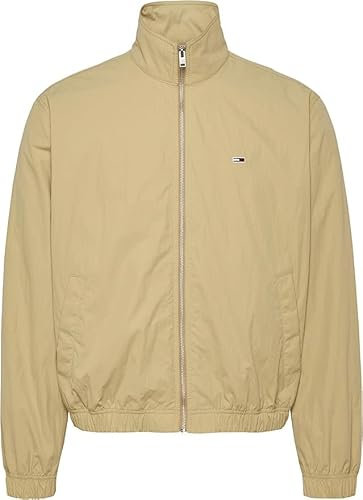 Tommy Jeans Veste Coupe-Vent Homme Essential Col Montant, Vert (Aruba Green), M