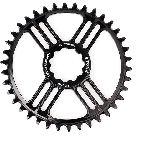 GFDSGRE Platos para Bicicletas Plato 30mm Eje Redondo 30T 32T 34 36 38T Rueda Dentada Placa de Dientes de Bicicleta Plato Ovalado 32 MTB(30t)