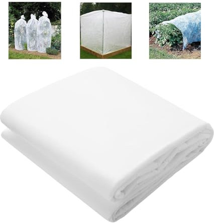 ASOPFYUM Wintervlies für Pflanzen, Vlies Pflanzen Winter, 1,5mx10m Gartenvlies Pflanzenschutz Winter Frost, Atmungsaktiv wasserdurchlässig, Winterschutzvlies Frostschutz