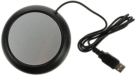 TOPBATHY sous-Verre Thermique Tasse à chauffée Plaque Chauffe- Coussin Chauffant USB mug Chauffant USB Coussin Chauffe-Lait Coussin de Maintien au Chaud Plaque en Aluminium