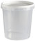 Lot de 10 Pots en Plastique avec Couvercles de 1kg, Nicot Transparent avec Languette (PAL), Pots pour Conditionner le Miel ou autre utilisation Alimentaire, Prêts à l’emploi. FABRIQUER EN FRANCE