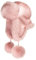 Futrzane Fliegermütze - Schapka Uschanka Damen - Fell Trapper Mütze aus Leder (M, Rosa - Rosa Siberian)