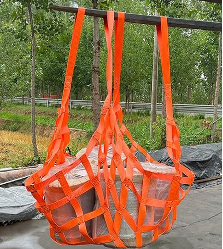 CiCixixi Hebe-Hebenetz Ladung Hängendes Netz, Angendes Hebenetz aus Polyester, Net-Cargo Lfting, Frachtnetz, Hangendes Hebenetz Maschenweite 10cm, Schutznetz (1 * 1m / 300kg)