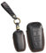 KUNIO Étui de clé en cuir pour Pe-ugeot 3008 5008 2008 308 508 208 pour Citroën C3 C4 DS5 DS7 pour Opel Grandland X Astra L Porte-clés de voiture fait main, Noir