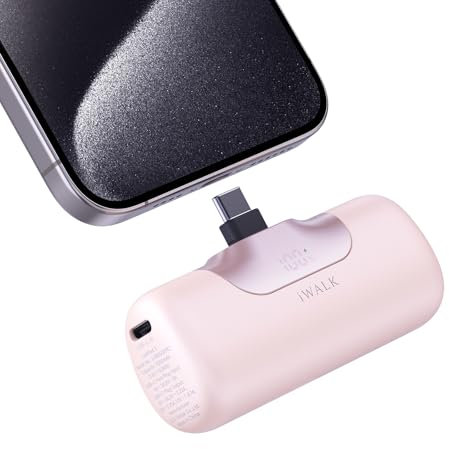 iWALK Portable Charger 5500mAh Next-Gen Small Power Bank 22.5W Fast Charging Battery USB-C Portable Phone Charger for iPhone 16/16 Plus/16 Pro/16 Pro Max/15 series,iPad, Samsung Galaxy S24/S23 Android