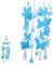 ibasenice Schmetterlings-pom-anhänger Schmetterlings-krippenmobile Babybett-mobile Für Mädchen Babymobile Für Krippe Spielzeug Krippe Hängende Ornamente Für Babybetten Baumwolle Blue