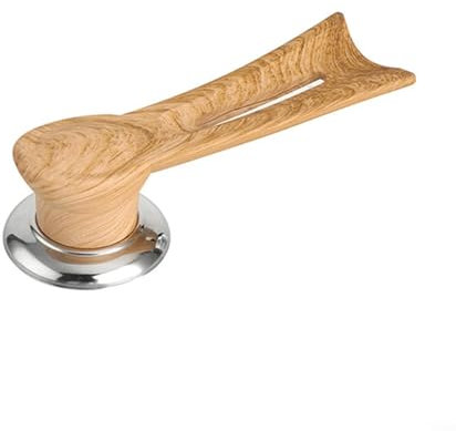 Poignée fiable et robuste pour cache-pot, verticale et amovible, couleur grain de bois (grain de bois M)
