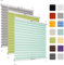 Fenster Plissee ohne Bohren zum Kleben auf Rahmen - Thermo Plisseerollo Innen - Rollo Jalousie, auf den Fensterrahmen, Faltrollo, Sichtschutz, Blickdicht, für Fenster & Tür - Mint, 80 x 220 cm