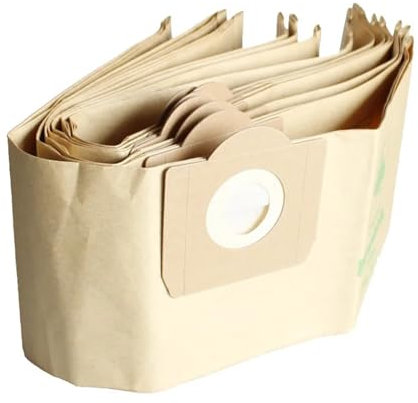 Compatible con Karcher Wd3 Premium Wd 3.300 M Wd 3.200 Wd3.500 P 6.959-130 5x Bolsa for polvo 1x Filtro Accesorios for aspiradoras Repuestos(10pcs)