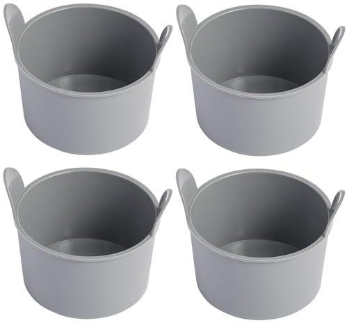 Lamapee Souffle Förmchen für Heißluftfritteuse, 4 Stück Muffinform Airfryer, Silikon Backform für Heißluftfritteuse