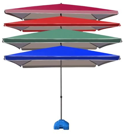 RTVGNSZSJL 300x300cm Toile De Rechange De Parasol Carré, Auvent De Rechange Imperméable, Housse De Rechange pour Parasol Jardin/Parasol Marché(Green,3mx3m(10x10ft))