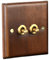 Interrupteur d'éclairage rétro Style industriel Plaques de commutation à bascule en bois Accessoires de meubles pratiques vintage pour hôtel hôtelier shopping
