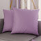 PETTI Artigiani Italiani - Coppia di Federe Cuscino 60x60 cm in Microfibra, Cuscini Arredo Camera da Letto, Divano, Set 2 Fodere Copricuscino, Federa Tinta Unita Lilla, 100% Made in Italy