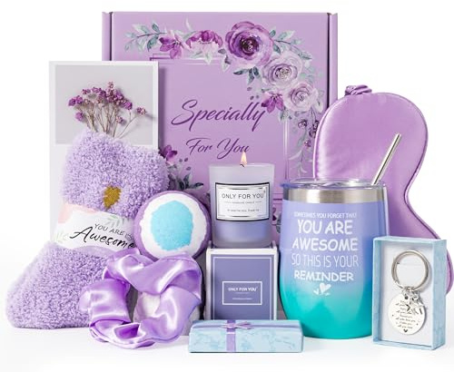 Gifts for Women,Birthday Hampers Pamper for Her, Get Well Soon Thinking of You Baskets Self Care Package Relaxation Bath Set Christmas Mothers day Present for Mum, Wife,Best Friends,Sister,Daughter