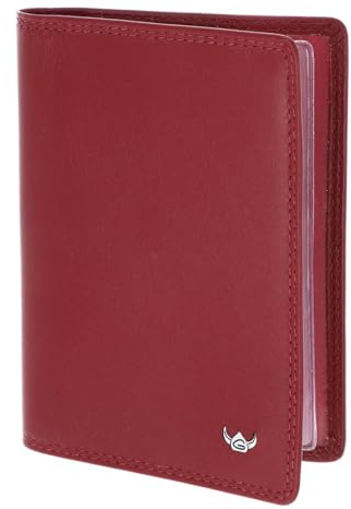 Golden Head Leder Ausweisetui Polo RFID Protect Ausweishülle 4408 Rot dunkelrot