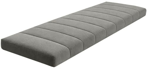 Generisch Bankkissen für Sitzbank, Abnehmbare & Waschbare Bankauflage mit Rutschfester Unterseite, Sitzkissen für Küchenbank, Fensterbank, Gartenbank, Eckbank – Innen & Outdoor,Dark Gray,40x80cm