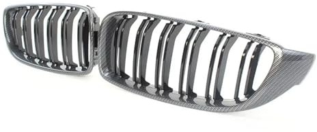 Auto-Kühlergrill Carbon Fiber F32 Niere Kühlergrill F33 F36 F80 M3 F82 F83 M4 ABS Front Fit Für BMW 4 Serie 428i 440i 435i 2013 Kühlergrill(Carbon Look)