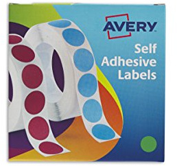 Avery 24-507 Label in Dispensers, Green, Pack of 1120