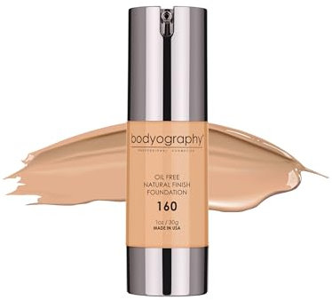 Bodyography Natural Finish Foundation – 160 Medium Neutral von Bodyography for Women – 28,3 g Foundation