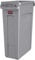 Rubbermaid Commercial Products Slim Jim Slim Jim® Abfalleimer mit Luftkanälen | 87L | Schmaler Abfallbehälter ideal für gewerbliche Einrichtungen | Grau | FG354060GRAY