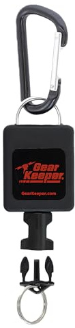 GearKeeper Ausrüstungshalter RT3 mit Stahl-Karabiner Heavy Duty RT3-4401 (Retractor Aufroller Schlüsselhalter Funkgerät Werkzeugsicherung Fallschutz) Seillänge: 81 cm/Belastbarkeit: 27 kg