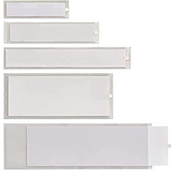 Sei 321113 Porta Etichetta Autoadesive Transparenti, 10 pz