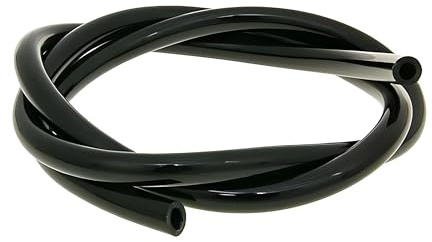 Vicma fuel hose black chloroprene rubber 1 m – 5 mm inner, 9 mm outer diameter