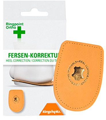Ringpoint ORTHO Fersen-Korrektur/Gr. S (35-37) / Korrektur von Fußschrägstellungen/einsetzbar bei X- und O-Beinen/selbstklebend / Made in EU