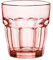 Bormioli Rocco Rockbar Rocks Set 6 Bicchieri in Vetro, 27 cl, Rosa Pesca