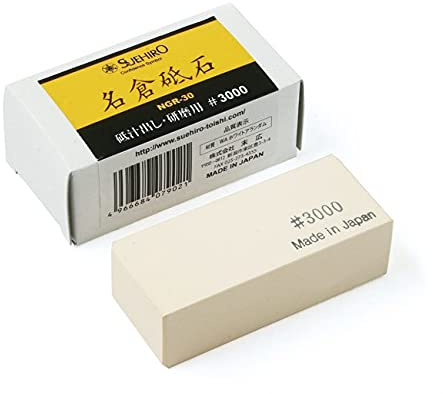 Pierre Nagura Japonaise Grain 3000 Suehiro NGR-30 Polissage et Entretien Pierres à Aiguiser Affûtage Professionnel, Surfaçage Redressement Fabrication Japonaise