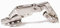Topfband Winkelscharnier 165° Eckanschlag Topfscharnier Scharnier Bayram® 2 Stck